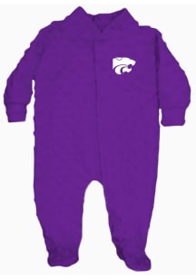 K-State Wildcats Baby Purple Cuddle Bubble Loungewear One Piece Pajamas