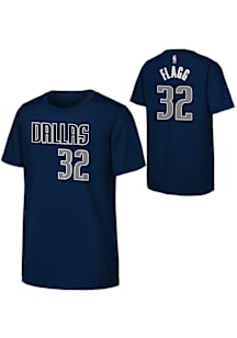 Cooper Flagg Dallas Mavericks Youth Navy Blue Flat NN Player Tee