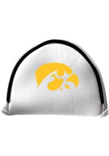 White Iowa Hawkeyes Mallet Putter Cover