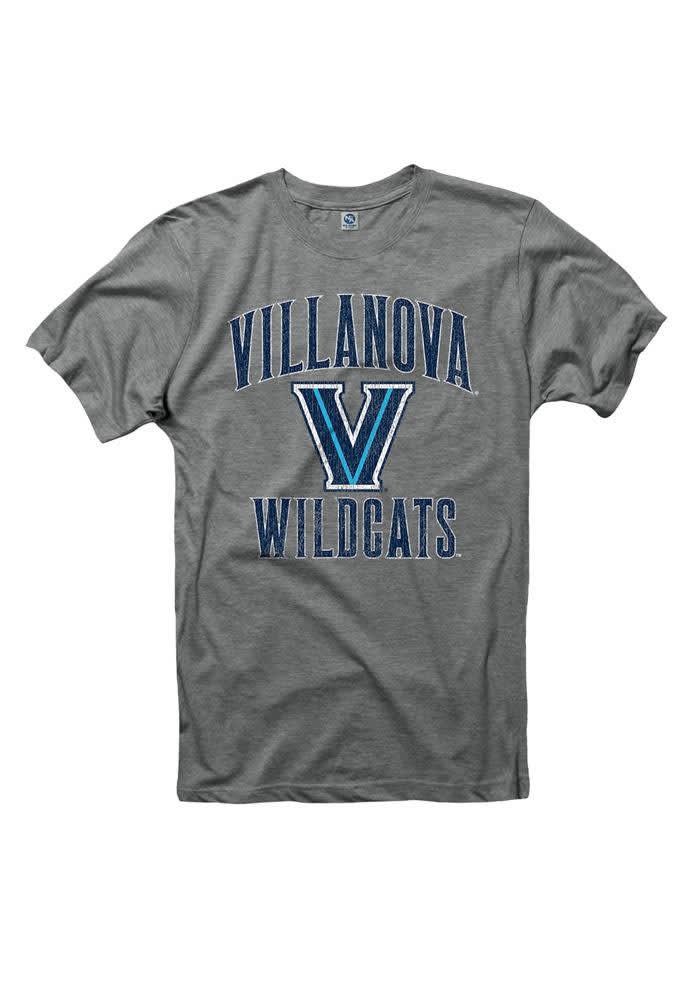 Villanova Wildcats Grey #1 Design Short Sleeve T Shirt