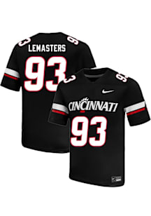 Max Lemasters Nike Mens Black Cincinnati Bearcats Football NIL Name And Number Football Jersey