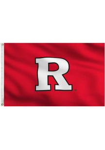 Red Rutgers Scarlet Knights 3x5 Red Grommet Silk Screen Grommet Flag