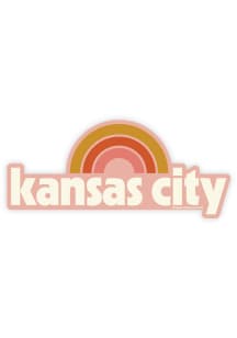 Kansas City Sunrise Retro Stickers