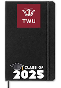 Texas Womans University Class of 25 team logo Notebook and Folder - Black