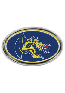 Drexel Dragons Blue Domed Oval Shaped Car Emblem - Navy Blue