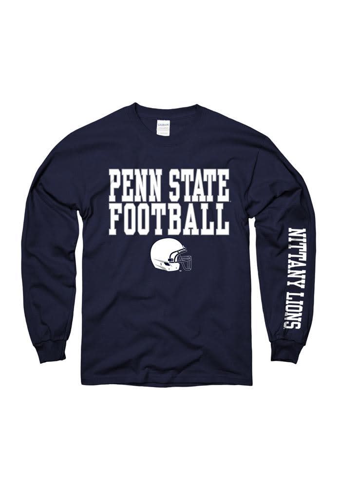 Penn State Nittany Lions Navy Blue Football Long Sleeve T Shirt