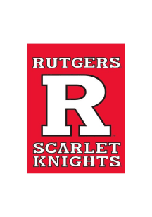 Red Rutgers Scarlet Knights 30x40 Red Silk Scren Banner