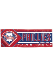 Philadelphia Phillies 2x6 Red Vinyl Banner