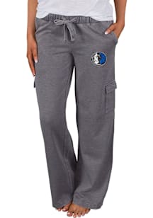 Concepts Sport Dallas Mavericks Womens Charcoal Trackside Cargo Loungewear Sleep Pants