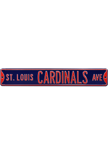 St Louis Cardinals Navy Street Sign