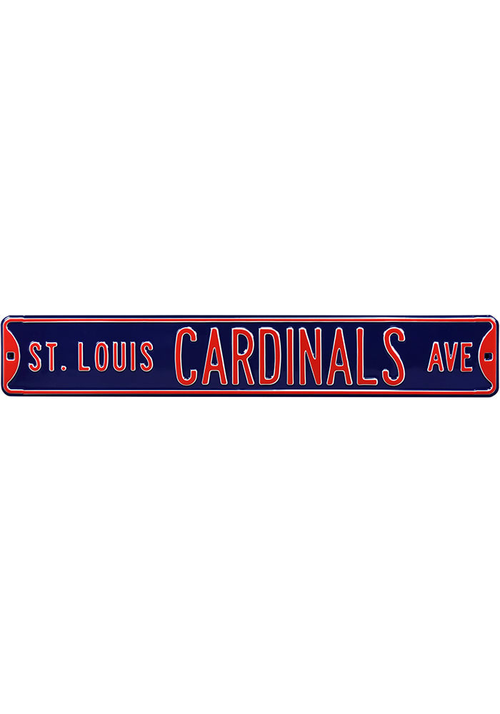 St Louis Cardinals Navy Street Sign