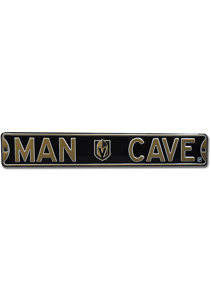 Vegas Golden Knights 6x36 Man Cave Street Sign