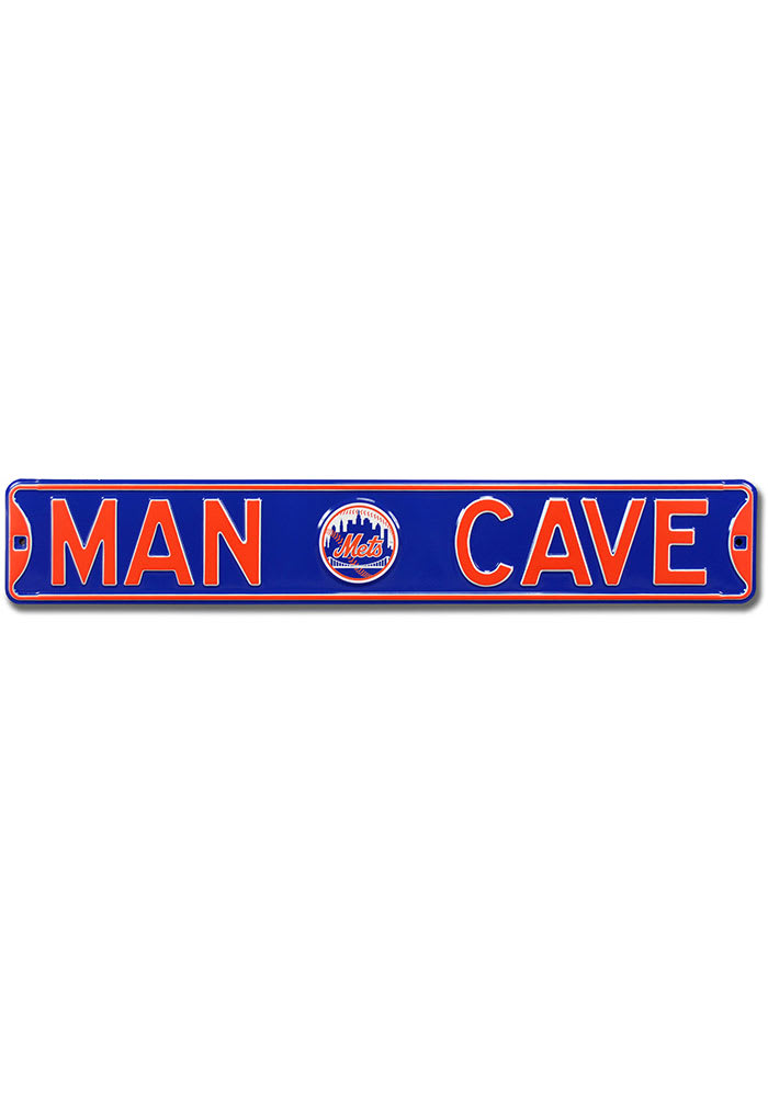 New York Mets 6x36 Man Cave Street Sign
