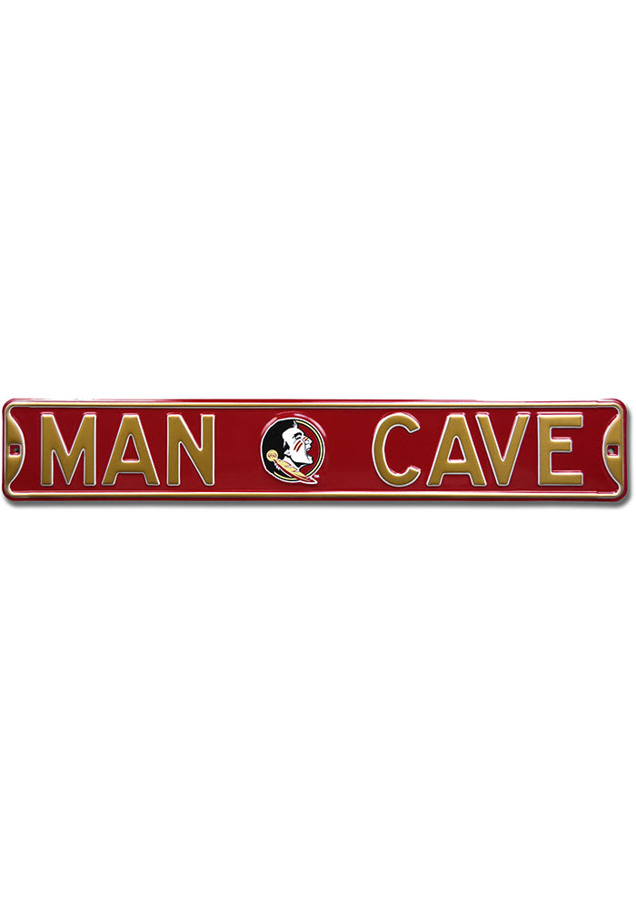 Florida State Seminoles 6x36 Man Cave Street Sign