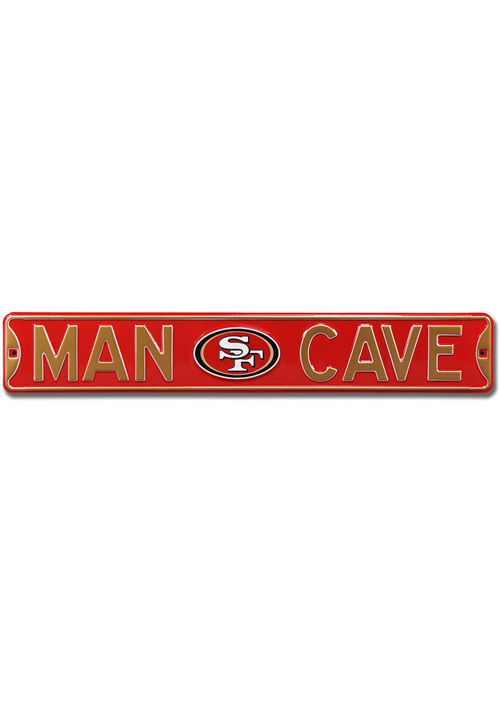 San Francisco 49ers 6x36 Man Cave Street Sign