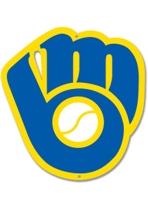 Milwaukee Brewers 12 Steel Logo Sign
