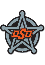Oklahoma State Cowboys 12 Steel Logo Sign