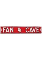 Oklahoma Sooners Fan Cave Street Sign