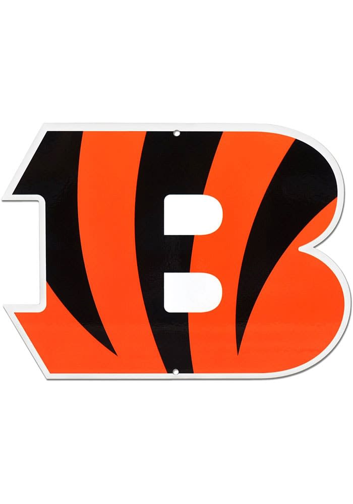 Cincinnati Bengals 12in Steel Logo Sign