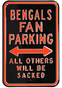 Cincinnati Bengals Sacked Parking Sign