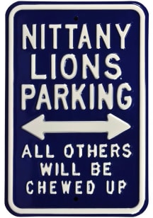 Penn State Nittany Lions Chewed Up Parking Sign