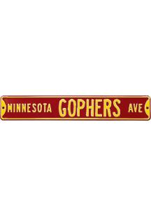 Maroon Minnesota Golden Gophers Ave Sign