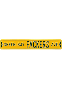 Green Bay Packers Ave Sign - Yellow