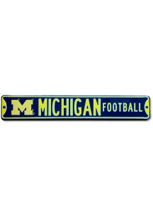 Blue Michigan Wolverines Street sign Sign