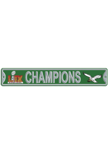 Philadelphia Eagles 2024 Super Bowl Champions Sign - Kelly Green