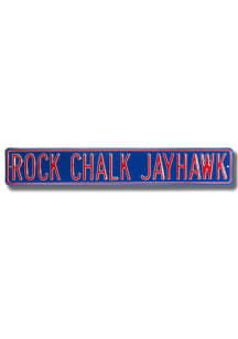Kansas Jayhawks Blue Street Sign - Blue
