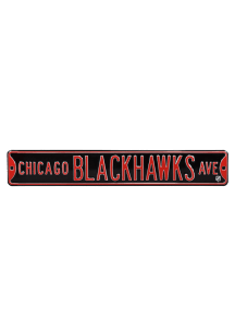 Chicago Blackhawks Ave Street Sign