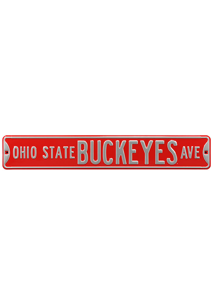Ohio State Buckeyes 6x36 Ohio State Buckeyes Ave Street Sign