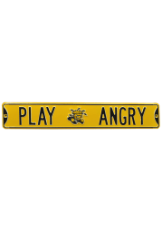 Wichita State Shockers 6x36 Play Angry Street Sign