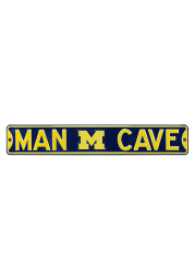 Michigan Wolverines 6x36 Man Cave Street Sign