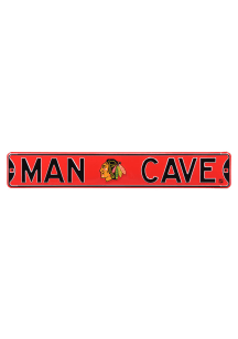 Chicago Blackhawks 6x36 Man Cave Street Sign