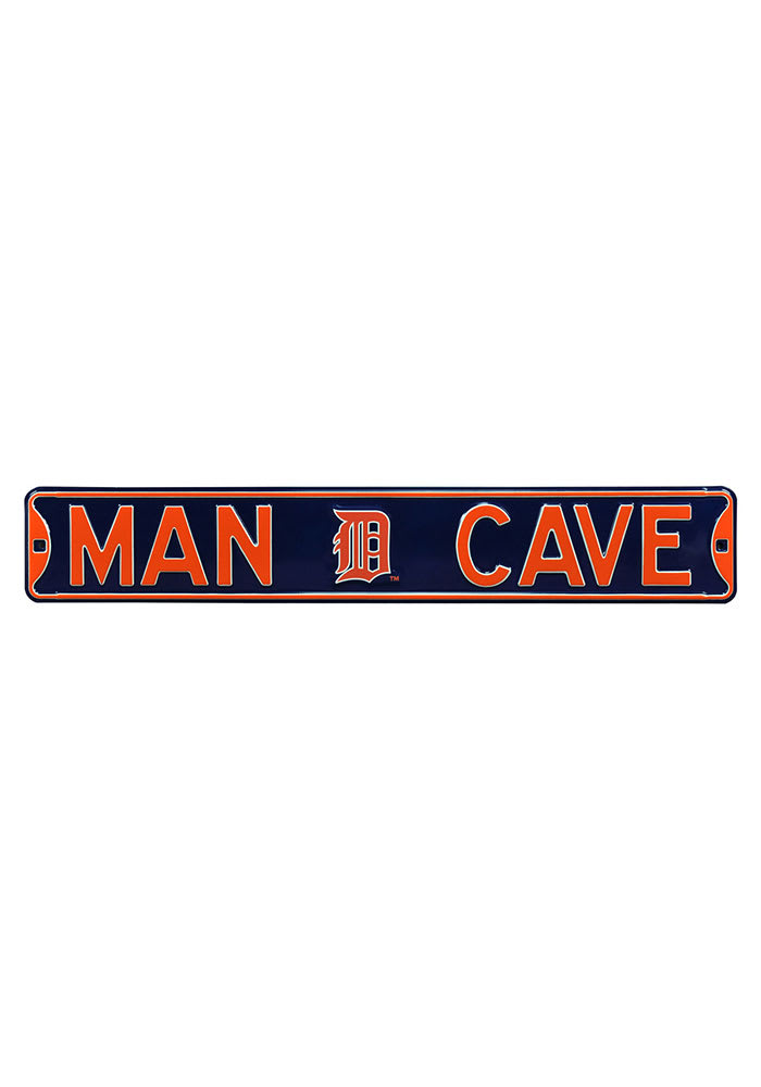 Detroit Tigers 6x36 Man Cave Street Sign