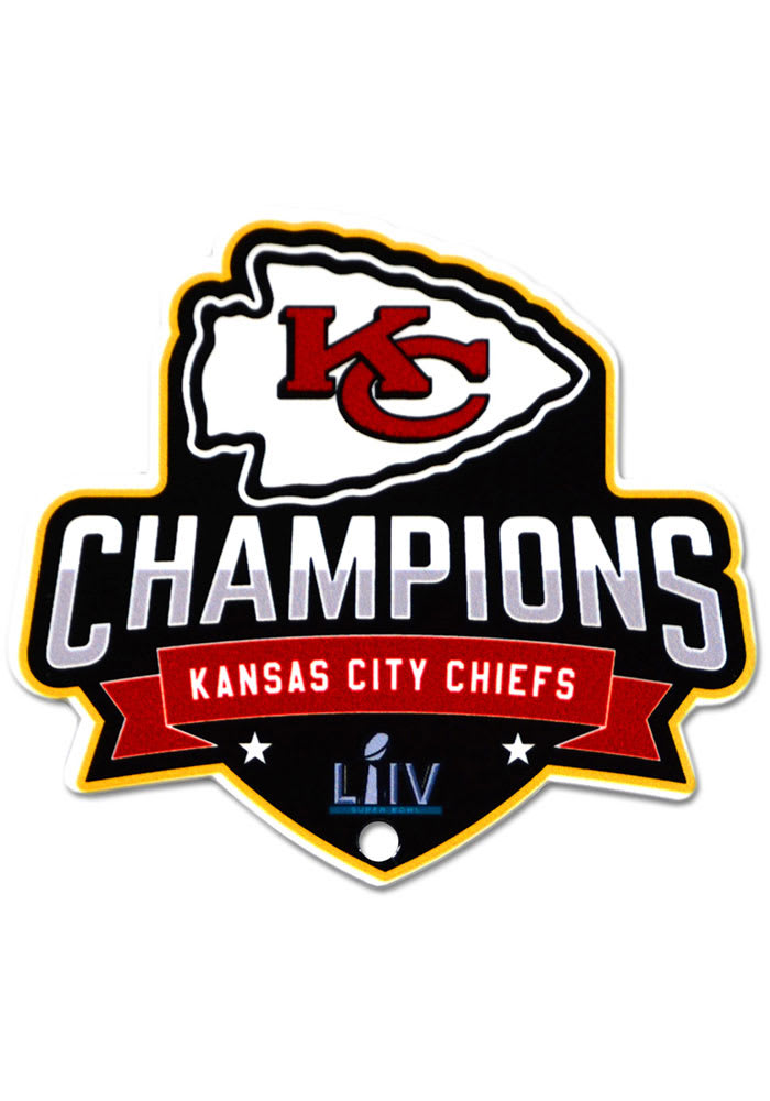 Kansas City Chiefs Super Bowl LIV Champs 4 Steel Magnet