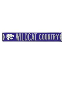K-State Wildcats Purple Street Sign