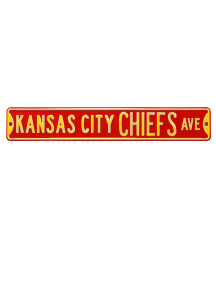 Kansas City Chiefs Ave Street Sign