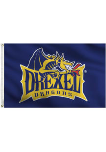 Drexel Dragons 3x5 Blue Navy Blue Silk Screen Grommet Flag