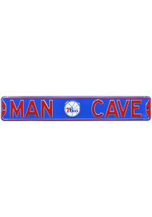 Philadelphia 76ers 6x36 Man Cave Street Sign