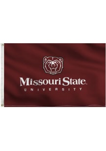 Missouri State Bears 3x5 Maroon Grommet Maroon Silk Screen Grommet Flag