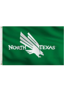 North Texas Mean Green 3x5 Gren Grommet Green Silk Screen Grommet Flag