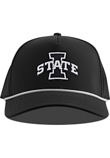 Branded Bills Iowa State Cyclones Curved 5 Panel Rope Adjustable Hat - Black