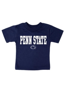 Penn State Nittany Lions Infant Block Letters Short Sleeve T-Shirt Navy Blue