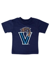 Villanova Wildcats Infant Big Logo Short Sleeve T-Shirt Navy Blue
