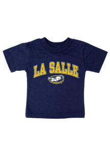 La Salle Explorers Toddler Navy Blue Midsize Arch Mascot Short Sleeve T-Shirt