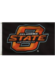 Oklahoma State Cowboys 3x5 Black Grommet Black Silk Screen Grommet Flag