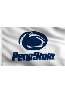 Penn State Nittany Lions 3x5 White Grommet White Silk Screen Grommet Flag