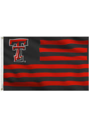Texas Tech Red Raiders 3x5 Black, Red Grommet Black Silk Screen Grommet Flag